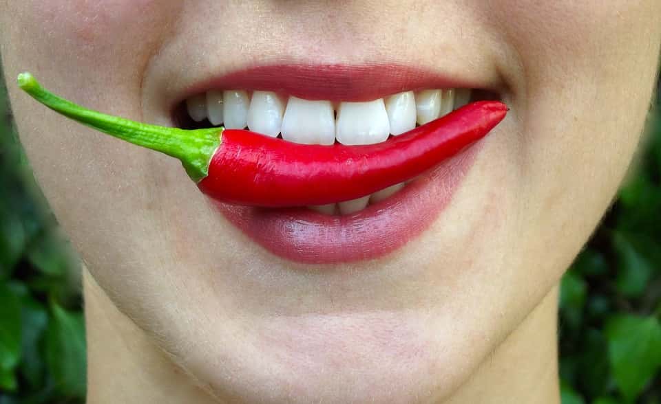 Mouth Fresh Chilli Eat Lips Bite Hot Spicy
