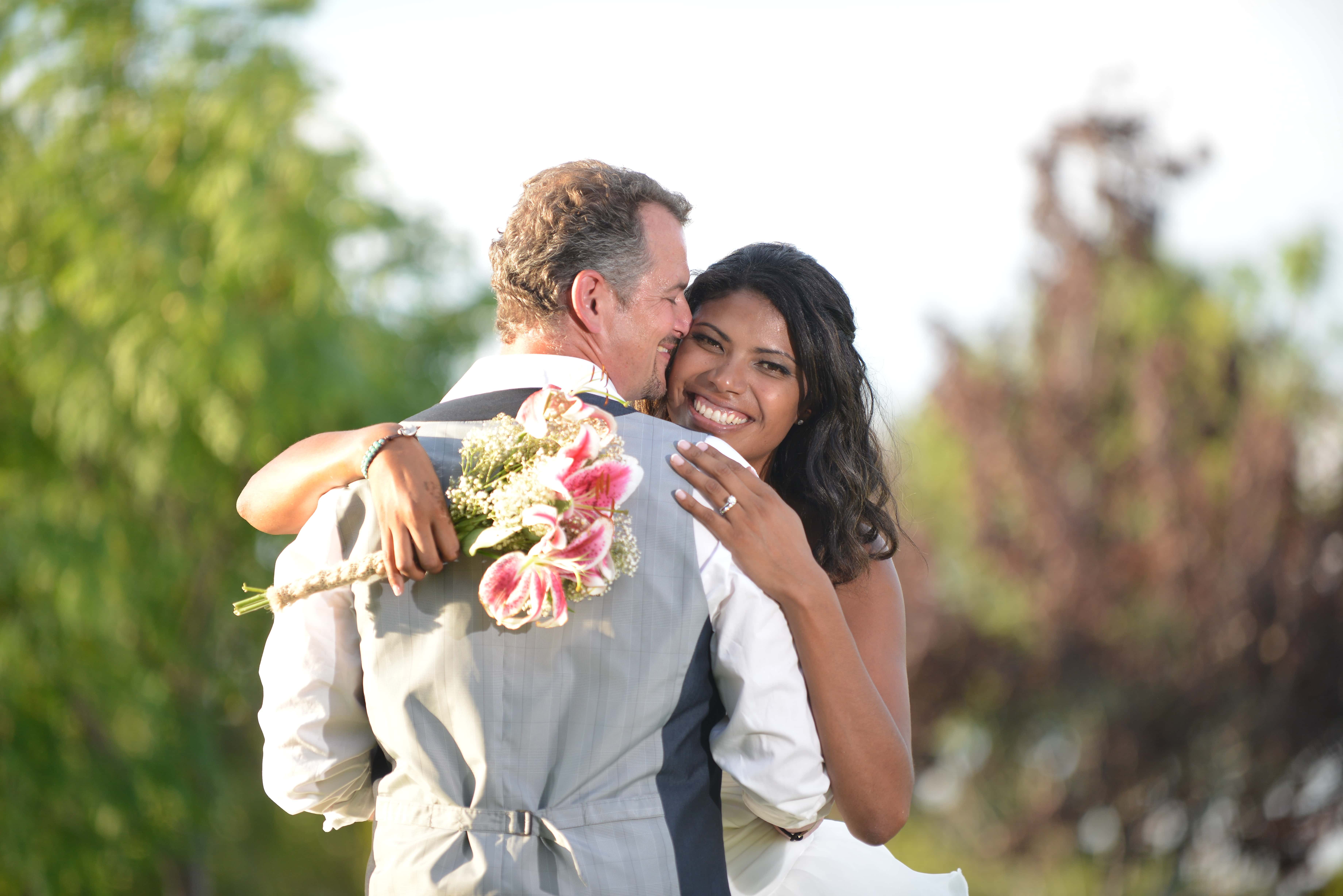 Canva - Happy Newlywed Couple