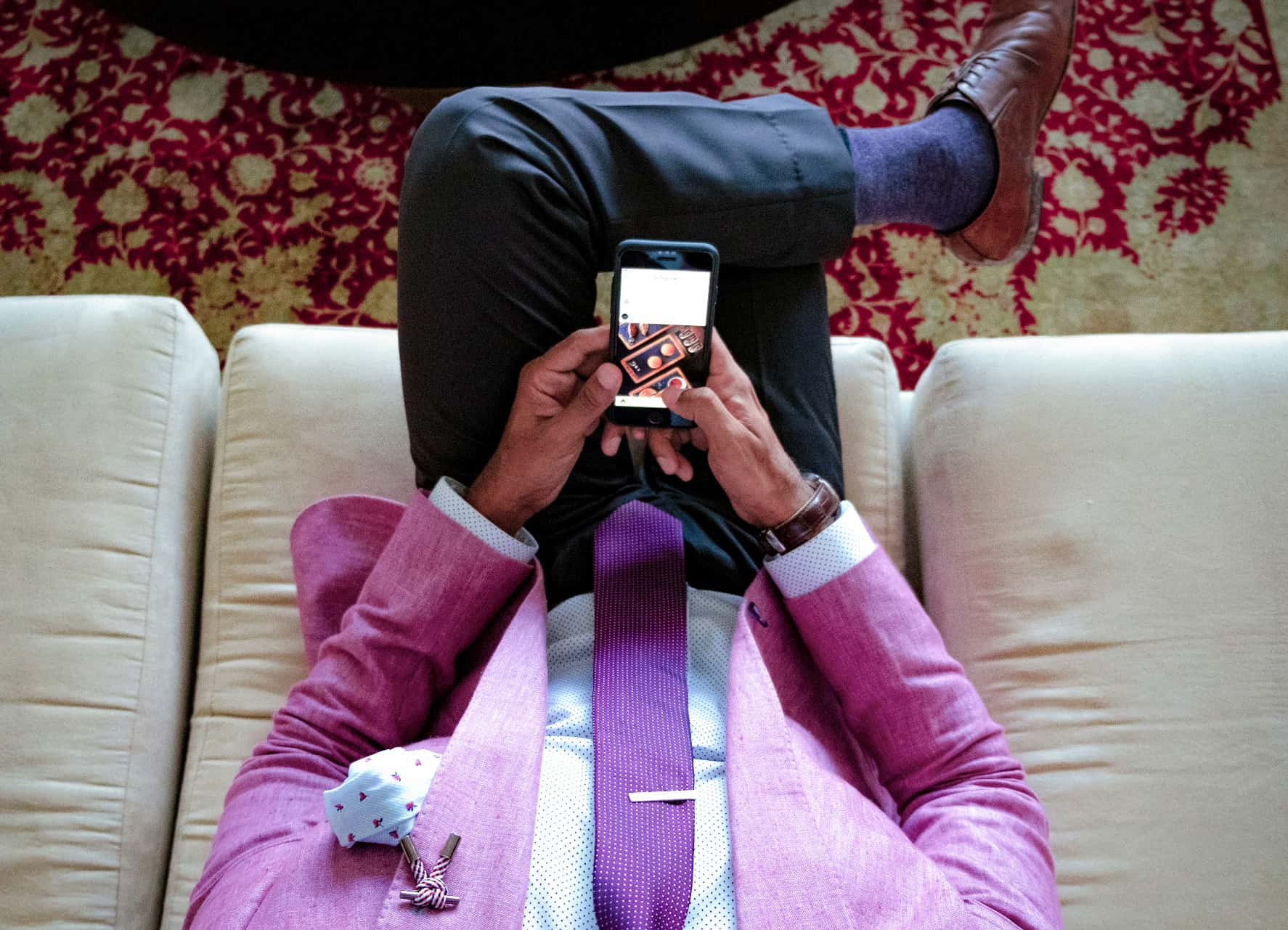 Canva - Man Wearing Pink Formal Suit Jacket