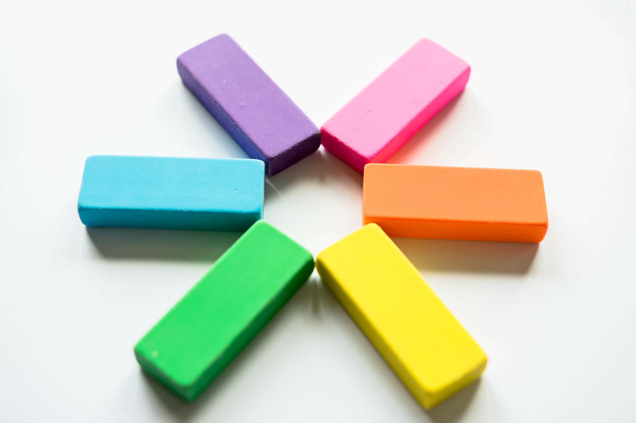 Erasers in the shape of a star