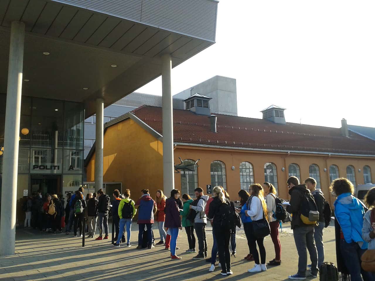 International_students_waiting_at_the_Police_Station_of_Trondheim_to_get_registered_for_their_exchange_semester