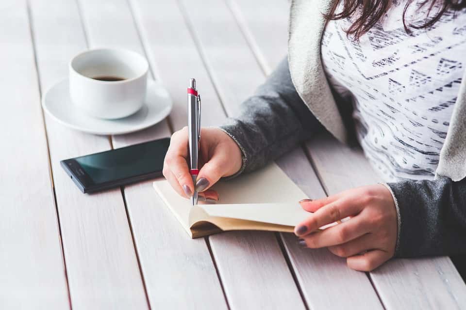 Note Wri Female Woman People Notepad Hand Girl