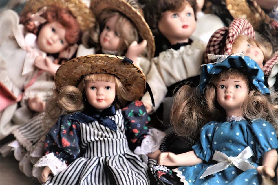 Toy Accessories Antiques Retro Porcelain Dolls