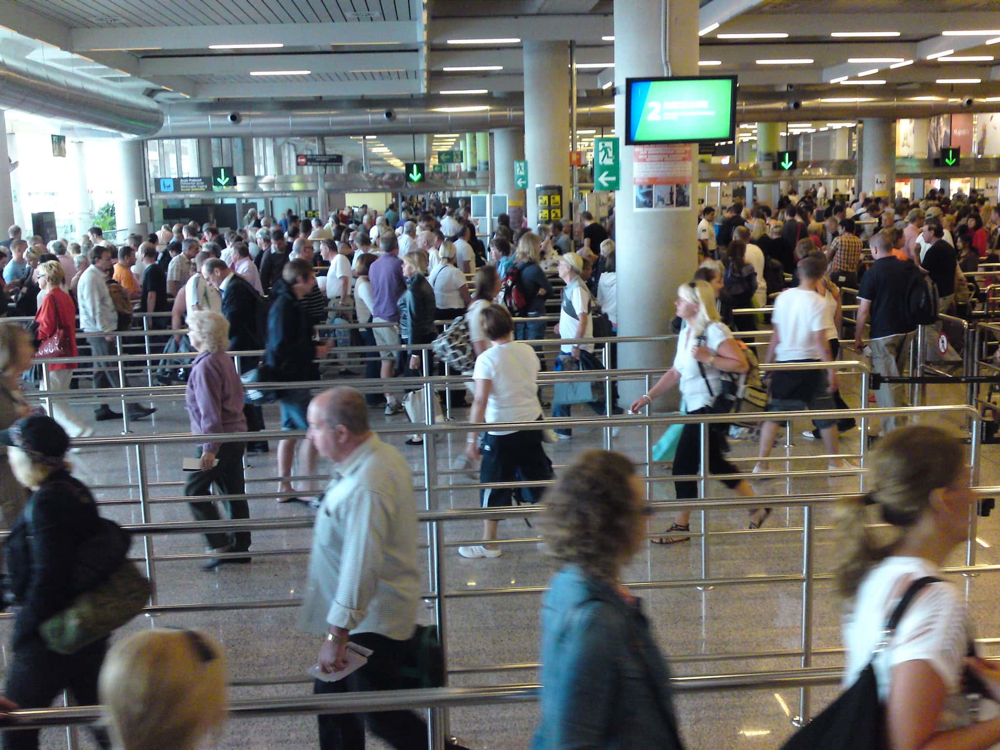 Haven't seen security lines this long since the UK