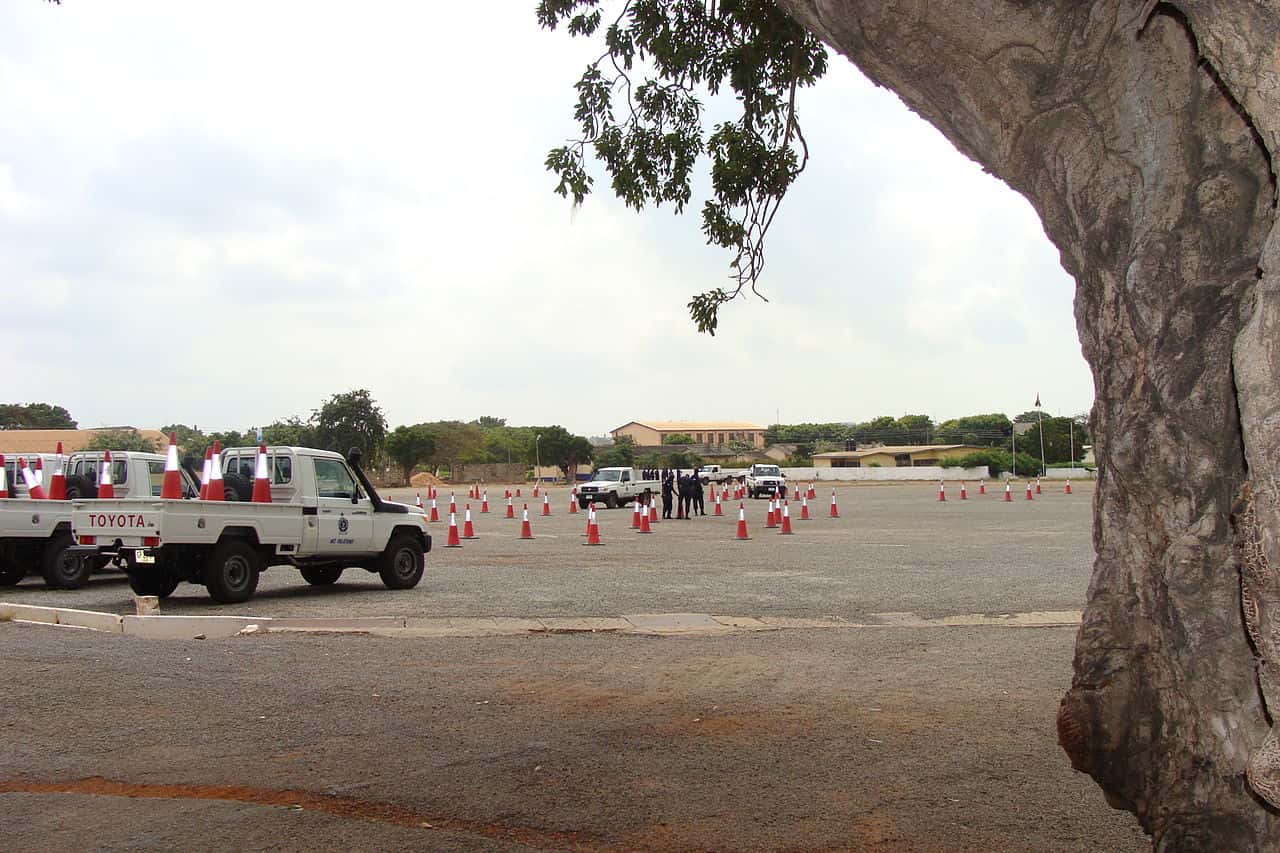 Driver_training_on_the_parade_ground_of_the_Ghana_Police_College