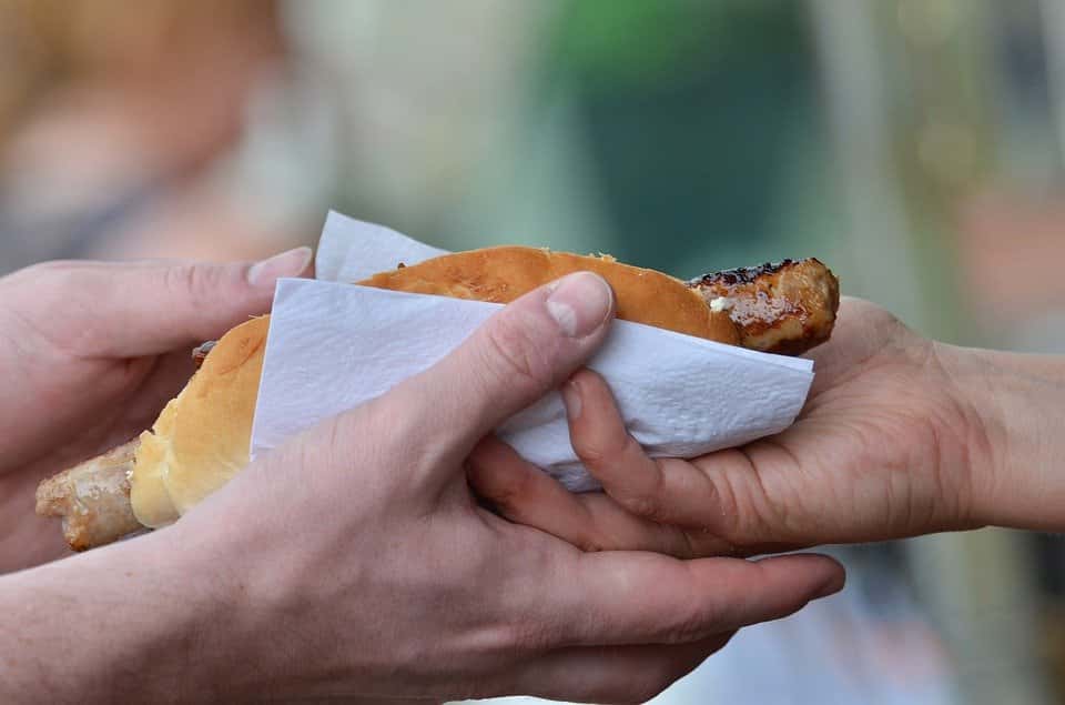 Roll Bread Hotdog Sausage