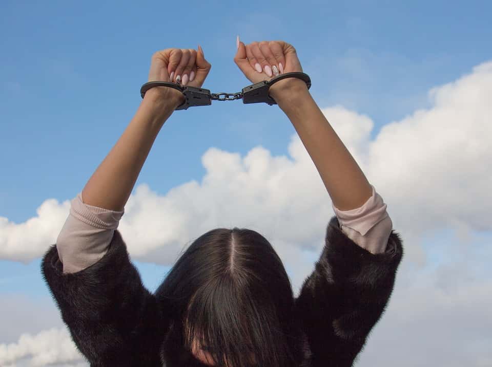 Shackles Confinement Conclusion Arrested Woman