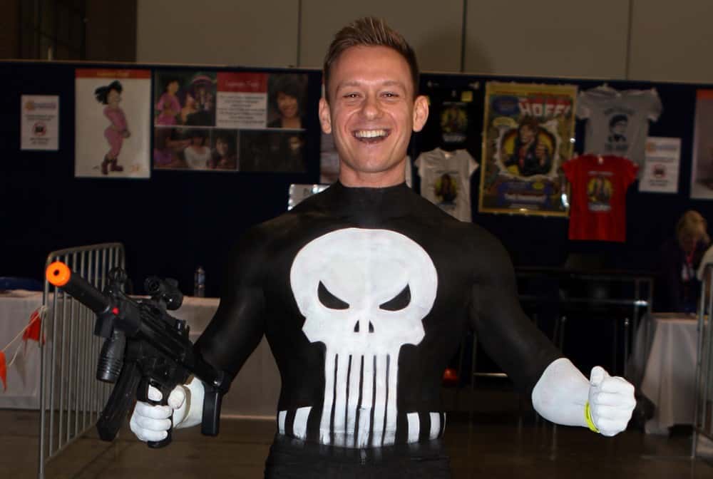 The_Punisher_Human_Statue_Bodyart_Bodypainting_(9104619209)