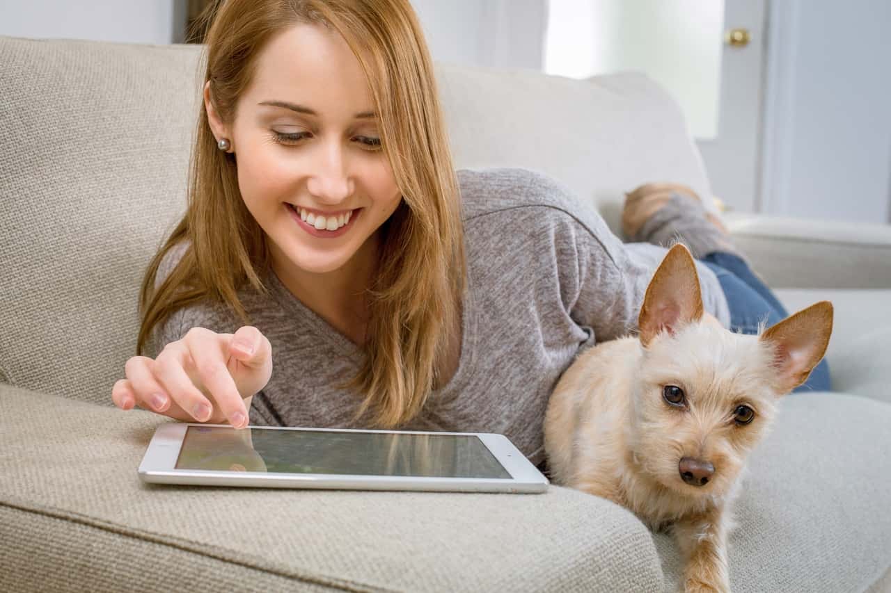 girl-woman-puppy-dog-tablet-relax-1070910-pxhere.com