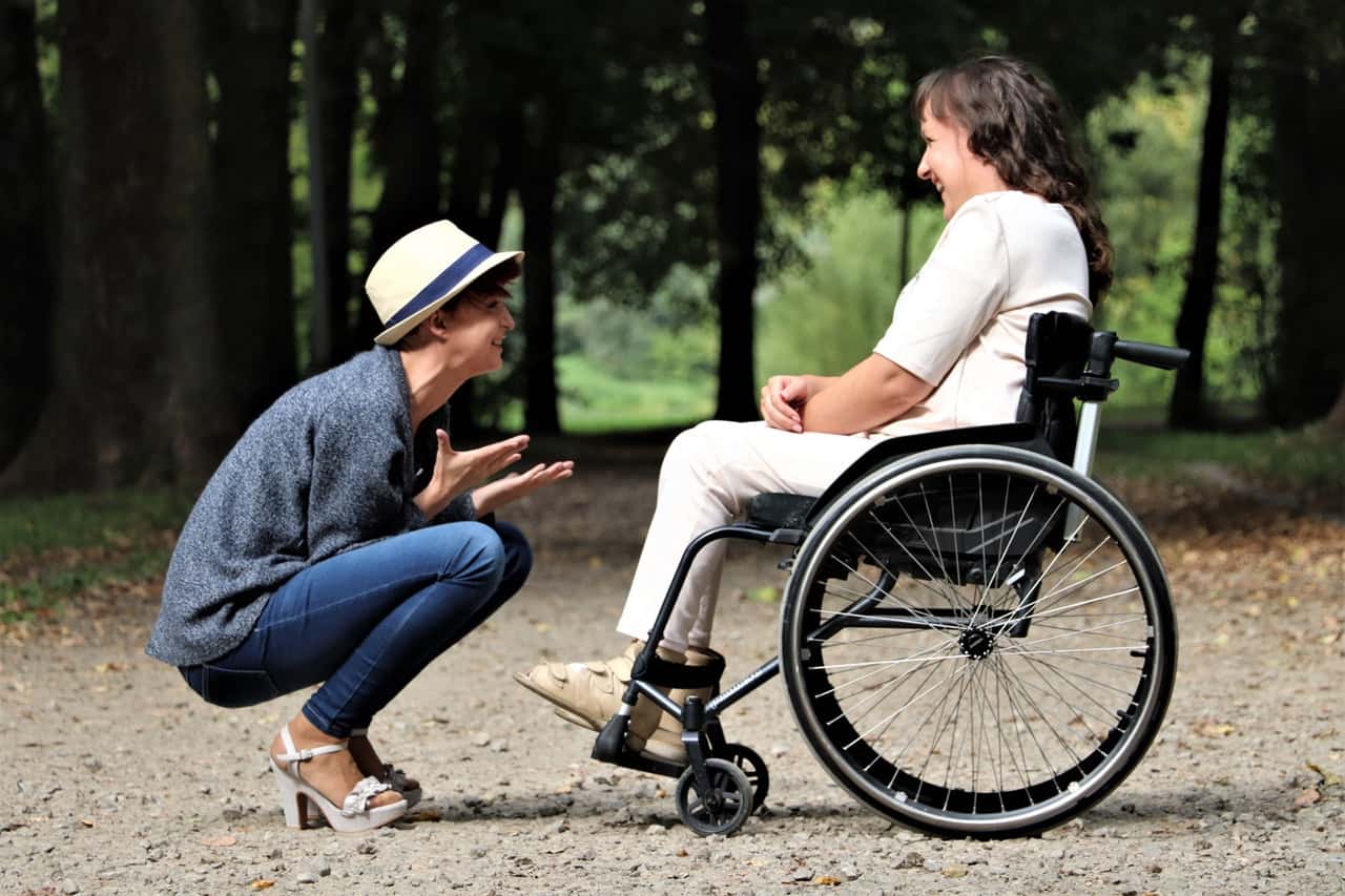 woman-on-black-folding-wheelchair-2026764