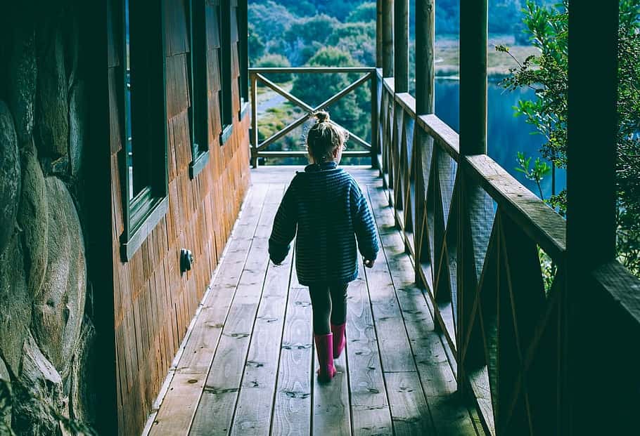 lodge-lake-person-child