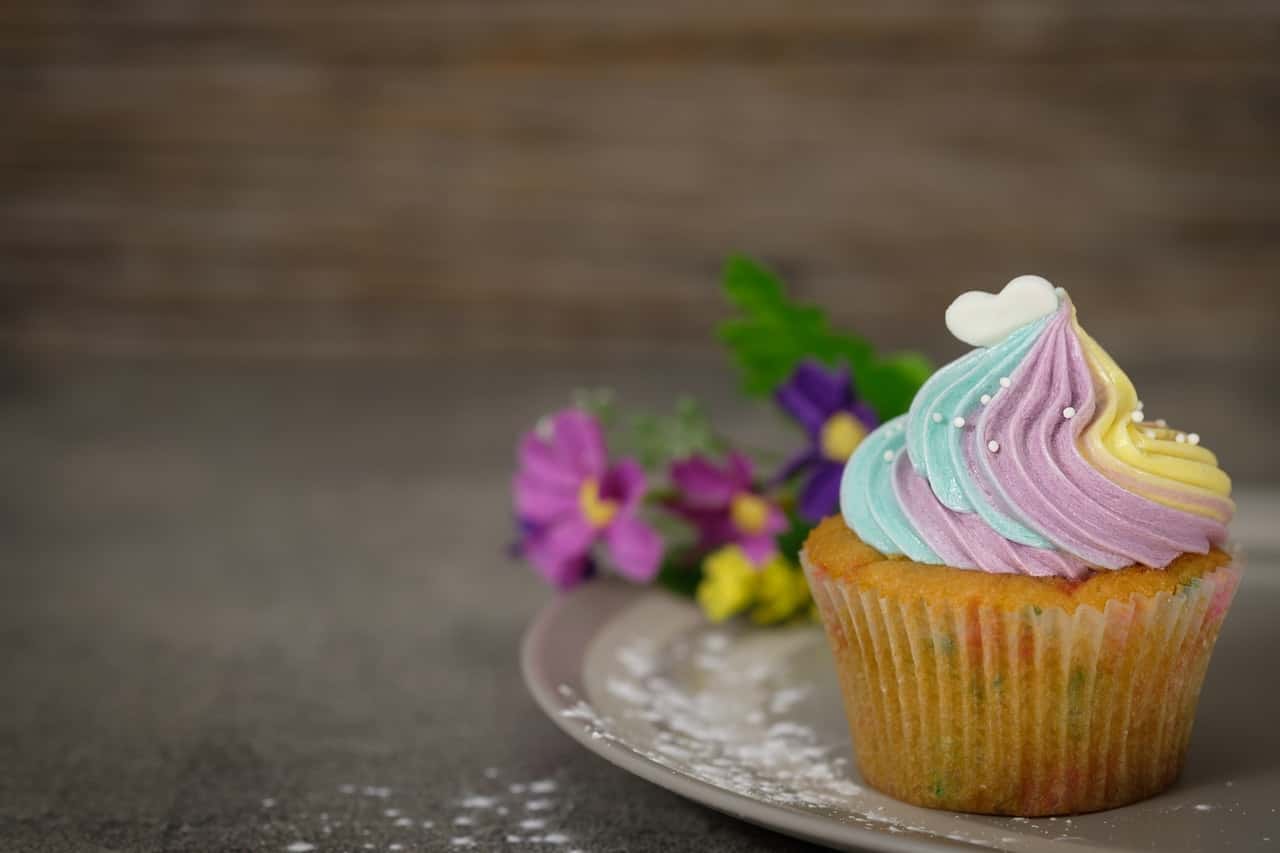 close-up-photography-of-cupcake-on-gray-ceramic-plate-1028708