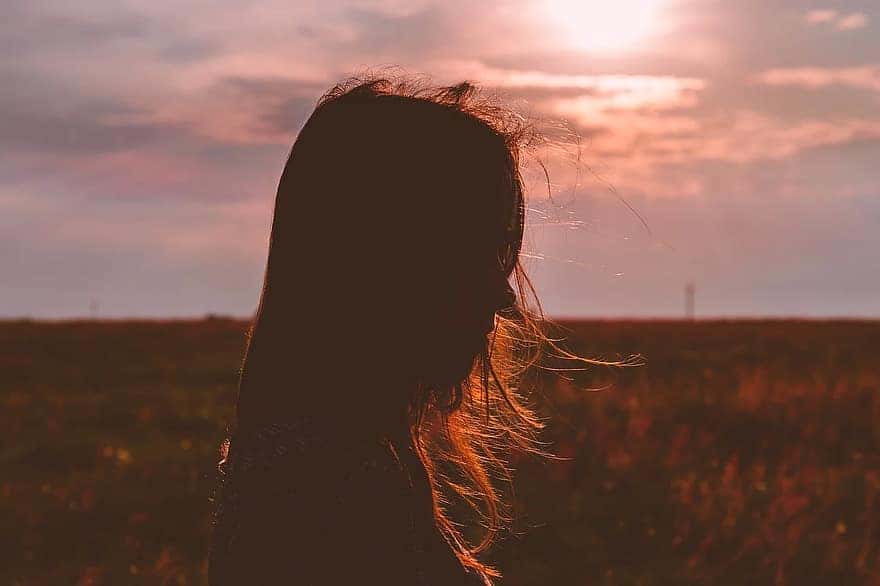 nature-horizon-plant-sky-cloud-sunset-people-girl-thinking