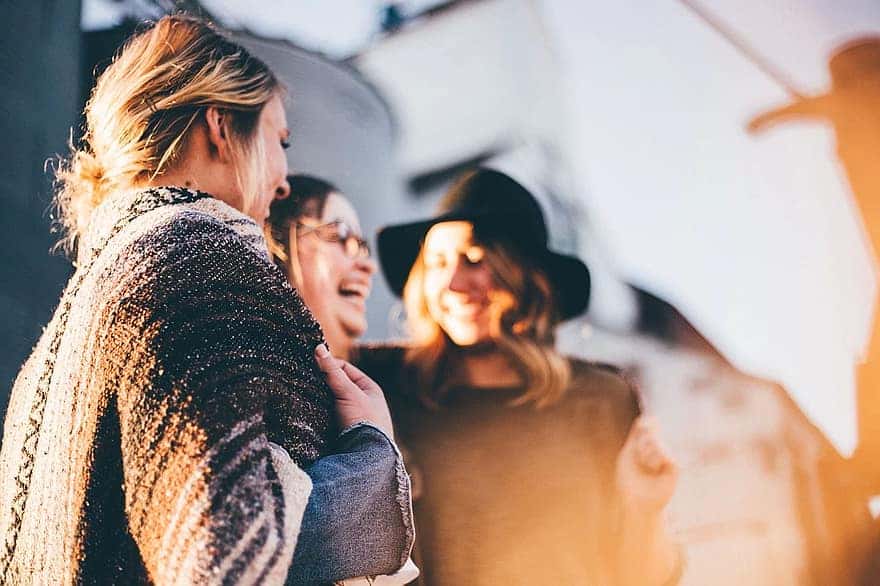 people-women-talking-laugh-happy-friends-casual-outdoors