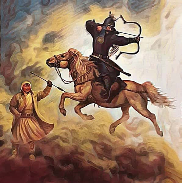 597px-Genghis_Khan_&_Jebe