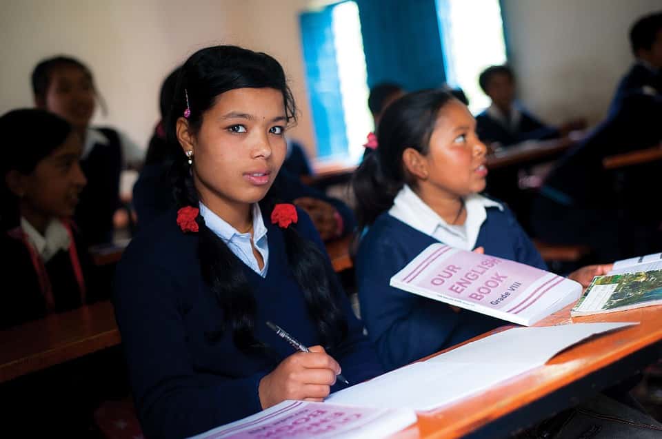 Exam Students Education Nepal School Girl Study