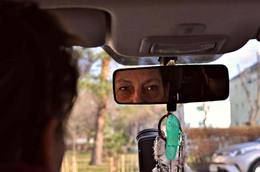 auto-rear-mirror-woman-look-review-driving-a-car-traffic-mirroring-vehicle