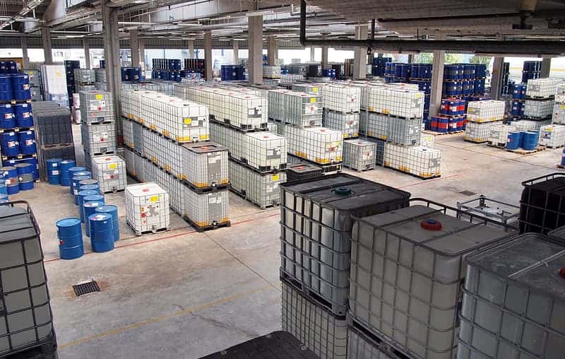 white-and-blue-plastic-crates