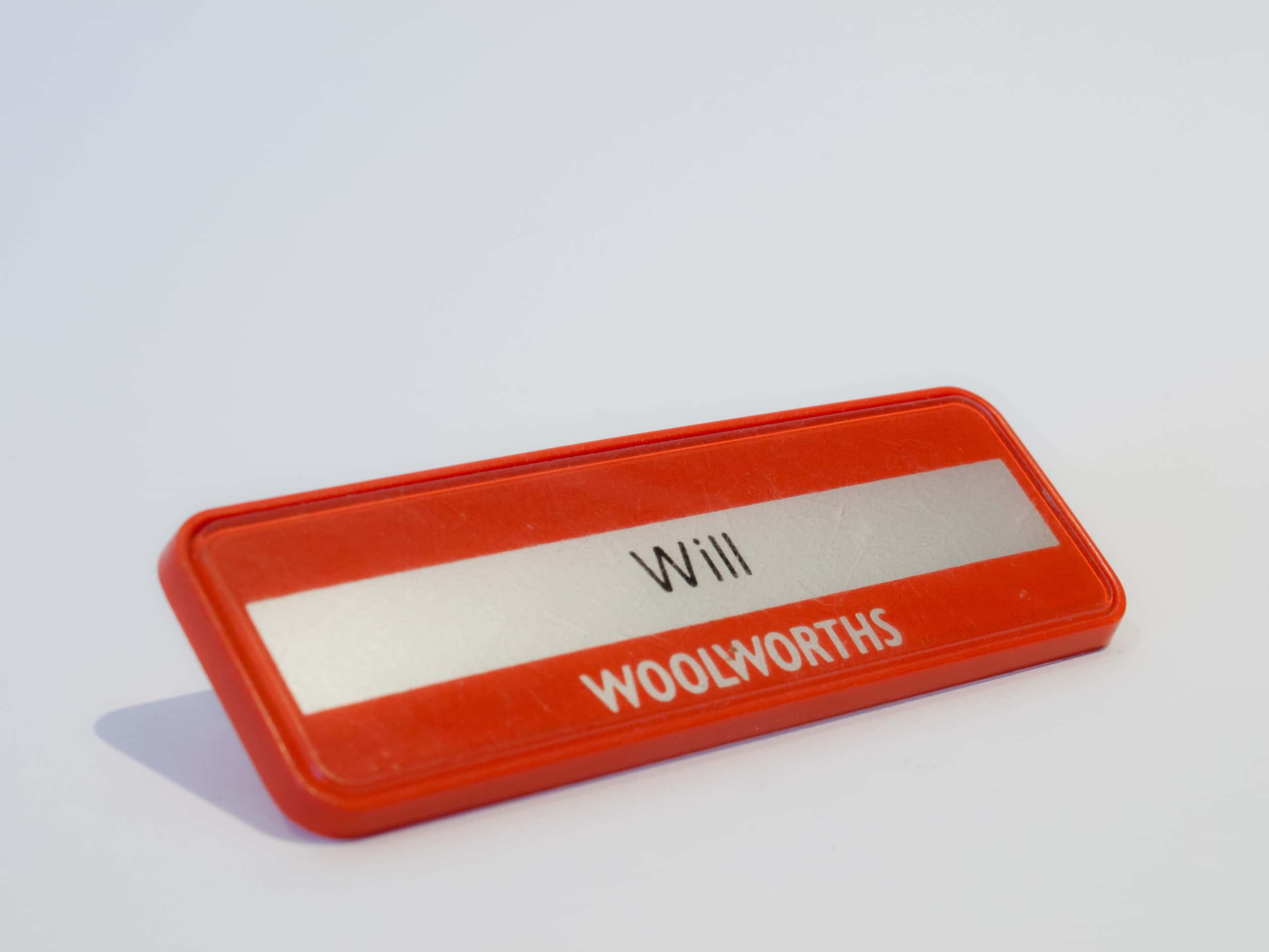 Woolworths Name Tag
