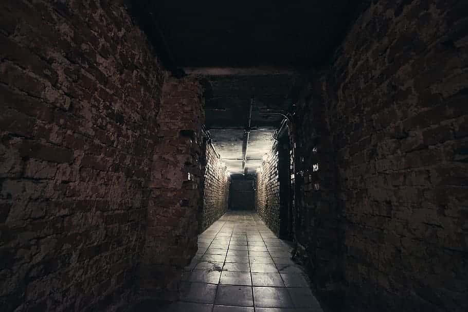 corridor-basement-brick-construction