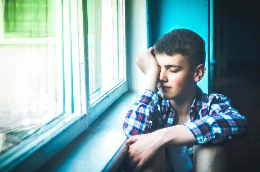 guy-view-fatigue-school-background