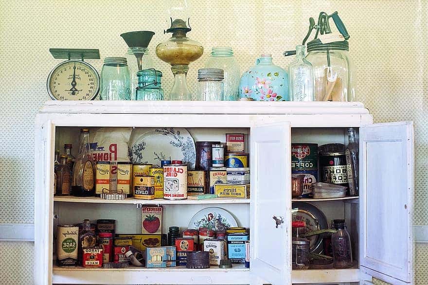 retro-vintage-kitchen-cupboard-spices-old-antique-style-herbs