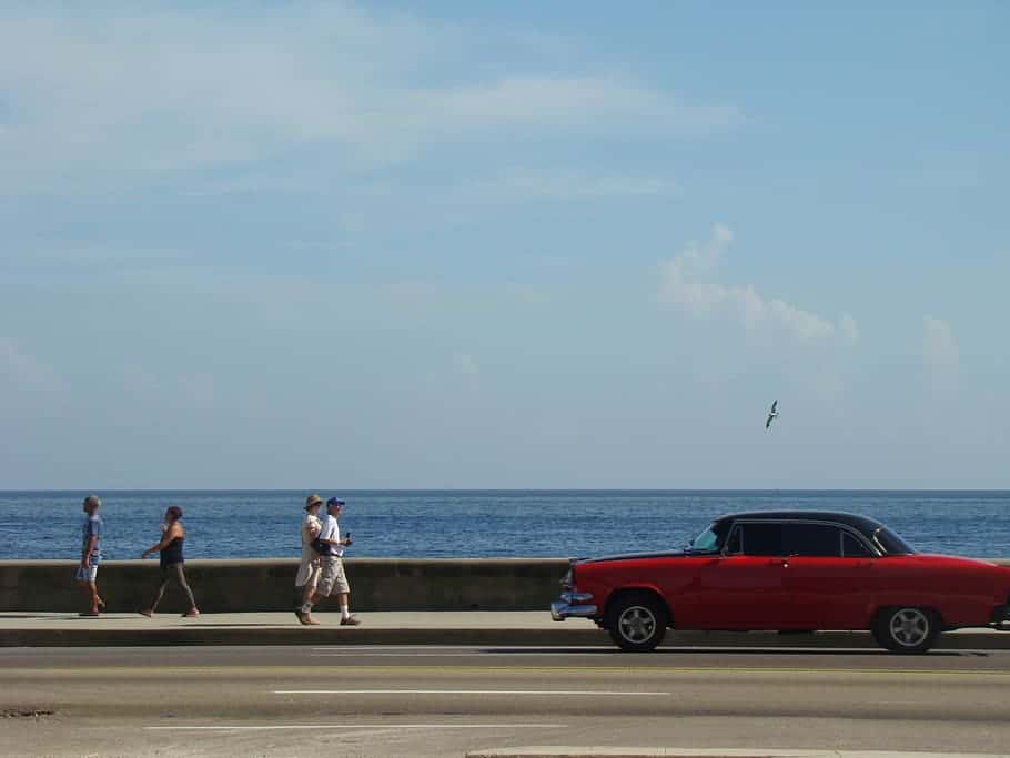 sun-sky-cloud-car-beach-cuba